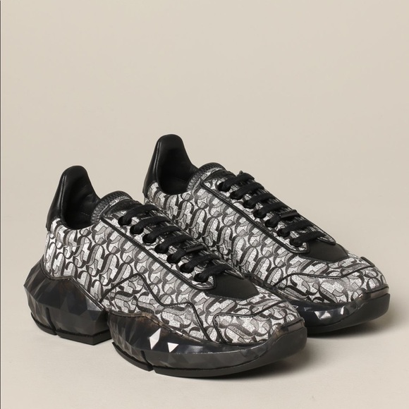 Jimmy Choo Women’s Leather Diamond JC Print - Picture 1 of 2